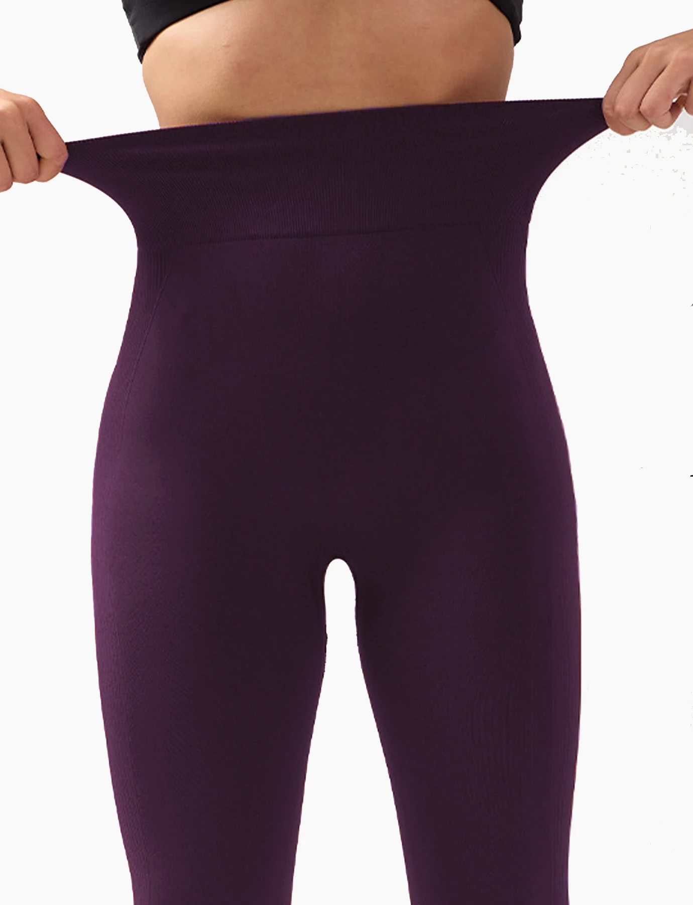 Pantalones de Yoga Ajustados para Mujer, Sin Costuras, Color Sólido, Multicolor Opcional, Cintura Alta, Pantalones Capri para Ejercicio y Running