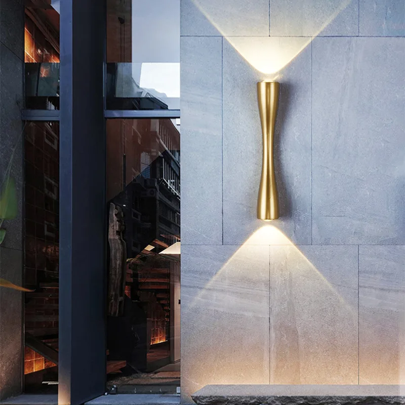 Lámpara de pared Led, luz de pared Interior IP65, iluminación exterior impermeable para el hogar, A85-265V, accesorio de iluminación para cabecera de dormitorio, 6W, 12W