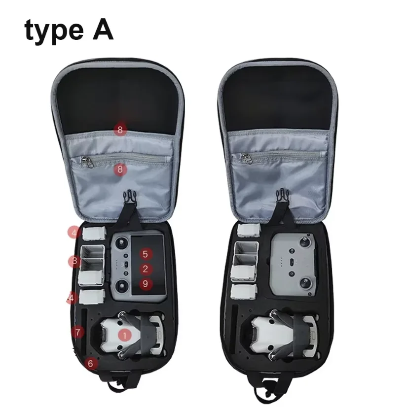Mochila para DJI Mini 4 Pro bolsa de almacenamiento bolso de hombro Estuche de transporte de viaje caja portátil para DJI RC 2/RC N2 accesorios para drones