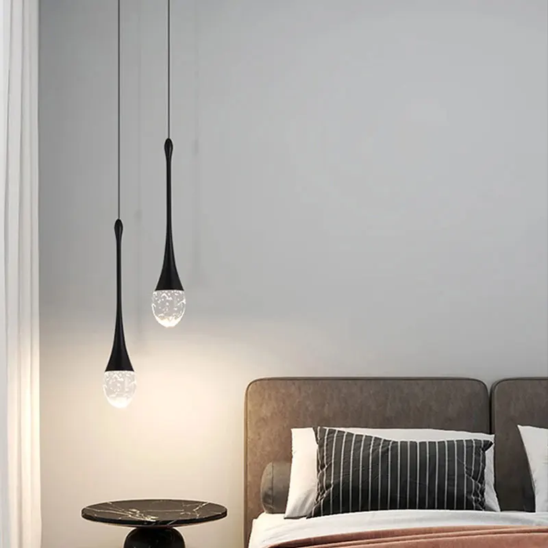 Luces colgantes de cristal de burbujas modernas para interiores, lámpara colgante para cocina, Isla, comedor, sala de estar, Bar, cafetería, decoración del hogar
