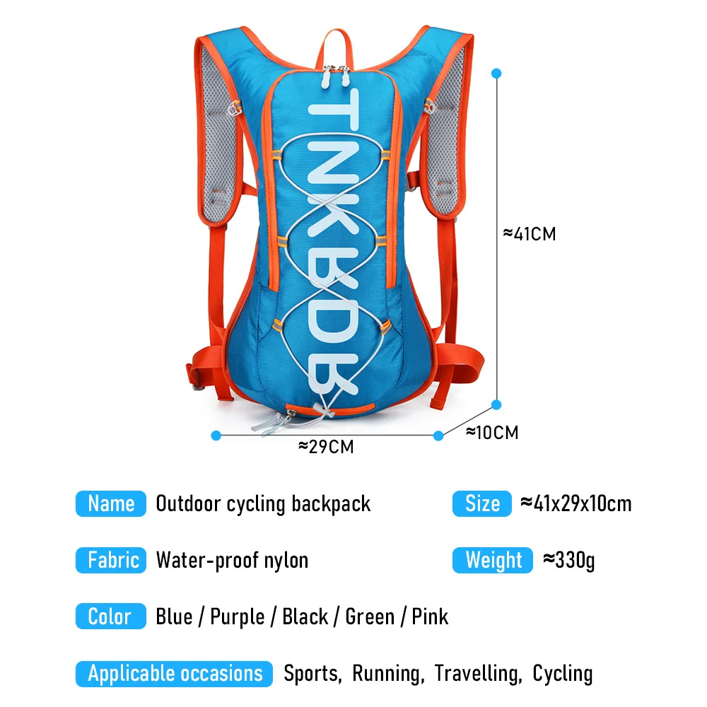 Mochila para ciclismo ThinkRider, bolsas para bicicleta de 12L, bolsa de agua para deportes al aire libre, escalada, senderismo, mochila de hidratación para bicicleta de montaña y carretera
