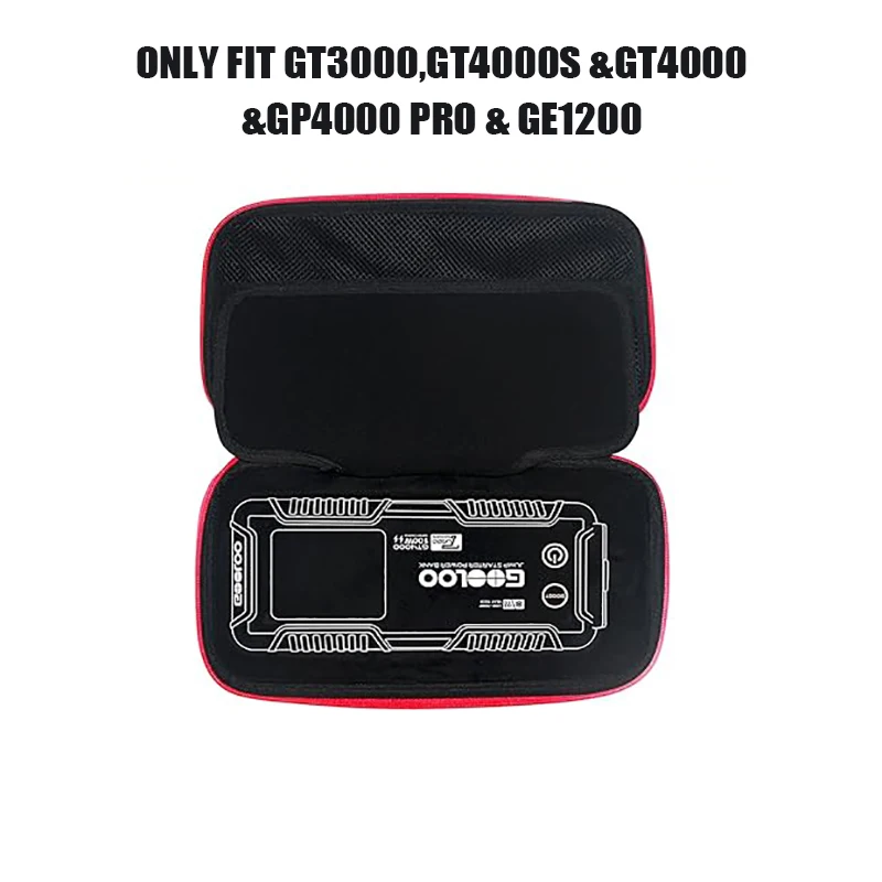 Caja de almacenamiento portátil para GOOLOO GT4000, GT3000, GE1200, GP4000 PRO, arrancador de batería EVA, bolsa de almacenamiento de Banco de energía, color negro