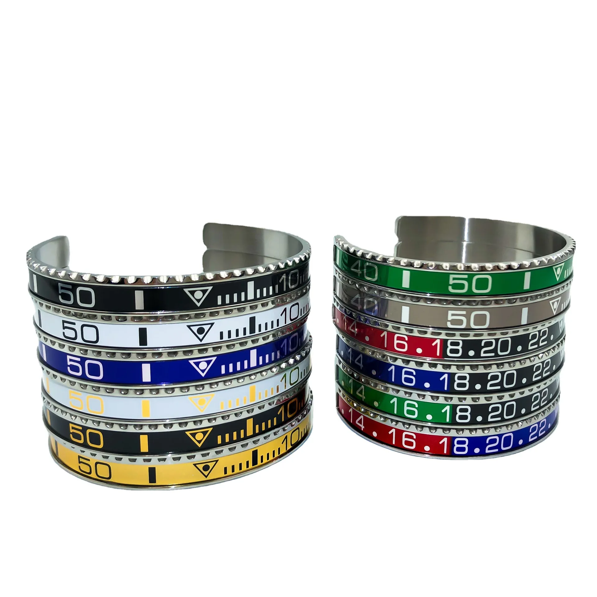 Nuevas pulseras de acero inoxidable con personalidad a la moda para hombres y mujeres, pulsera con pantalla digital de fantasma de agua para mujeres y hombres, joyería