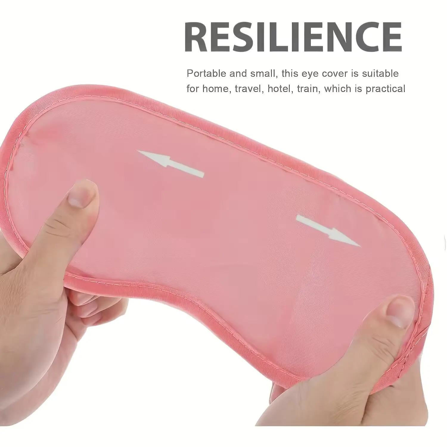 Paquete de 20 Antifaces de Seda Rosa y Negra con Correas Elásticas Ajustables, Cómodos para Mujeres y Hombres, para Viajes y Relajación