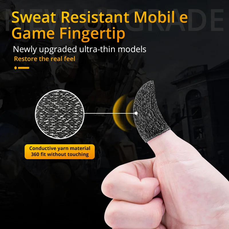 Fundas para Dedos de Controlador de Juegos para PUBG, Resistentes al Sudor, Antiarañazos, Sensibles al Tacto, Guantes para Pantalla Táctil Móvil