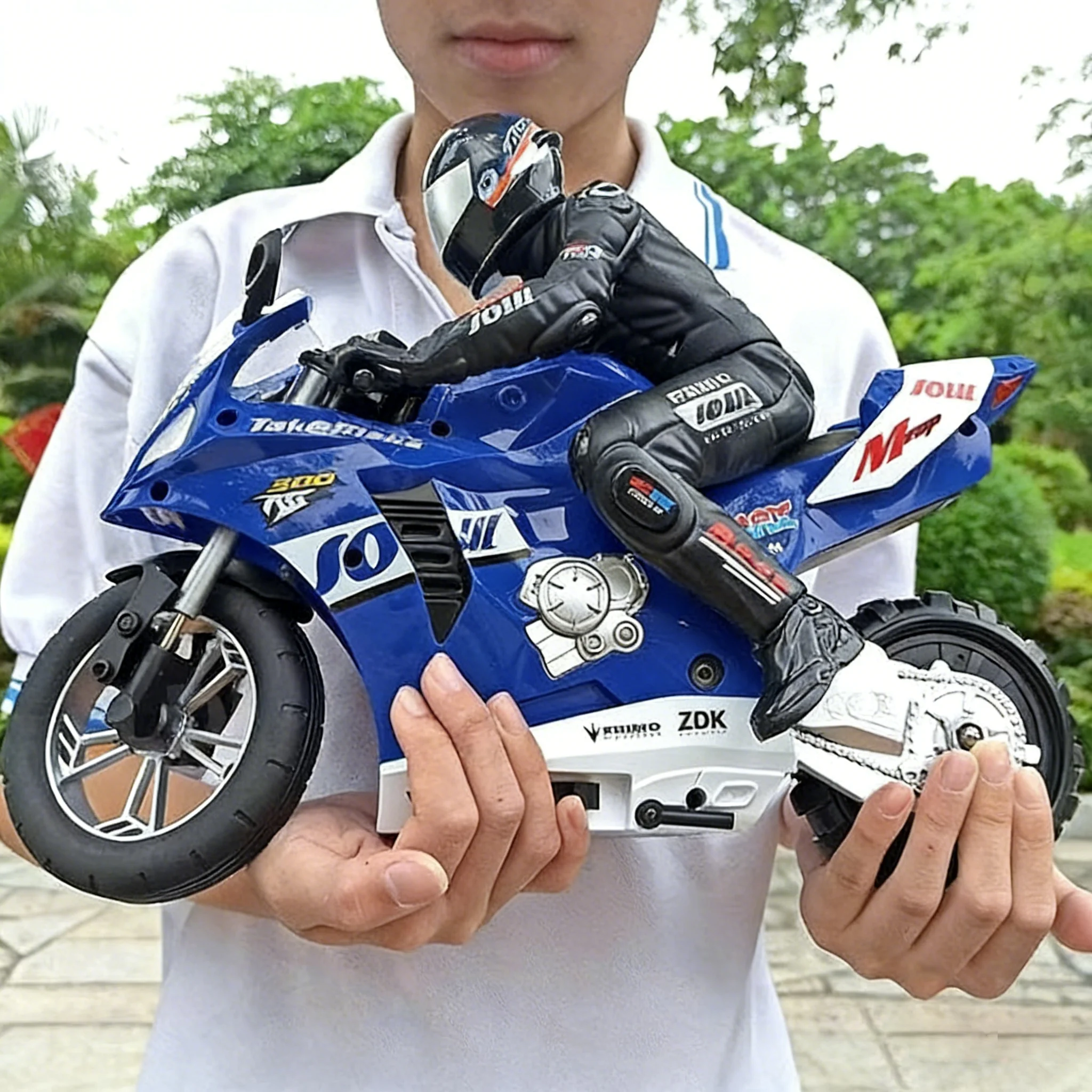 Motos RC 1:6 1:10 Motor eléctrico coches RC de alta velocidad 4CH Control remoto motocicleta de carreras coche de deriva niños regalo de Festival de Navidad