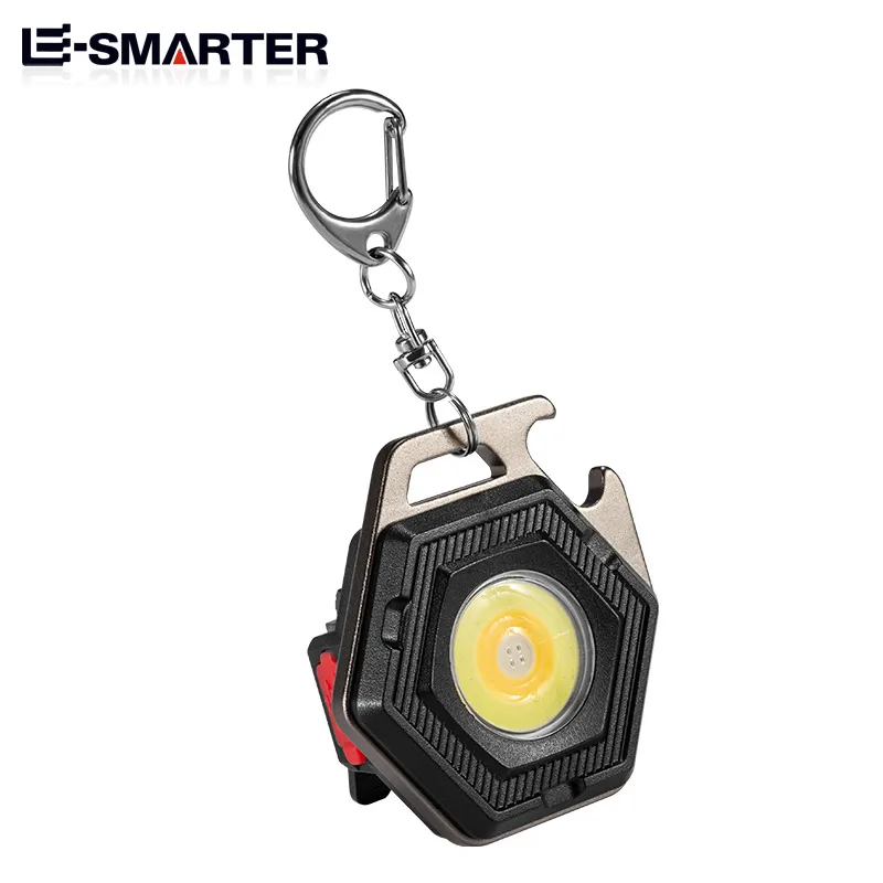 Mini luz de trabajo LED COB multifuncional, linterna portátil recargable, linterna para acampar al aire libre