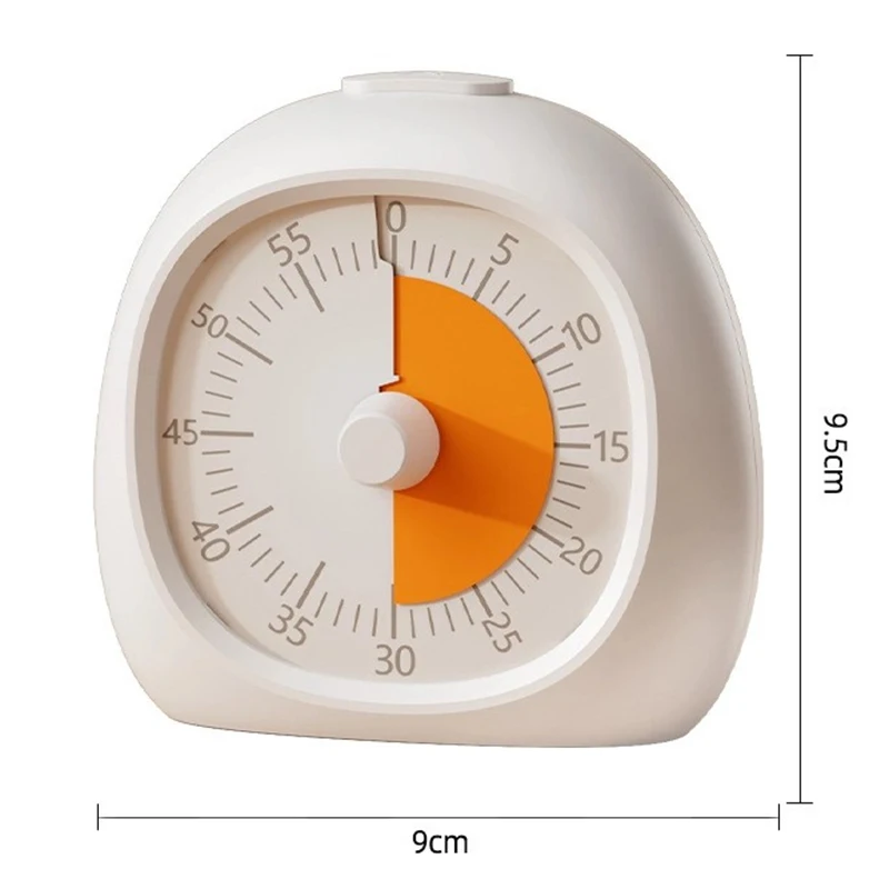 Temporizador Visual Silencioso TINSOL de 60 Minutos, Reloj Digital de Plástico Multiusos para Niños, Estudio, Cocina, Aula, Tareas, Ayuda para la Concentración