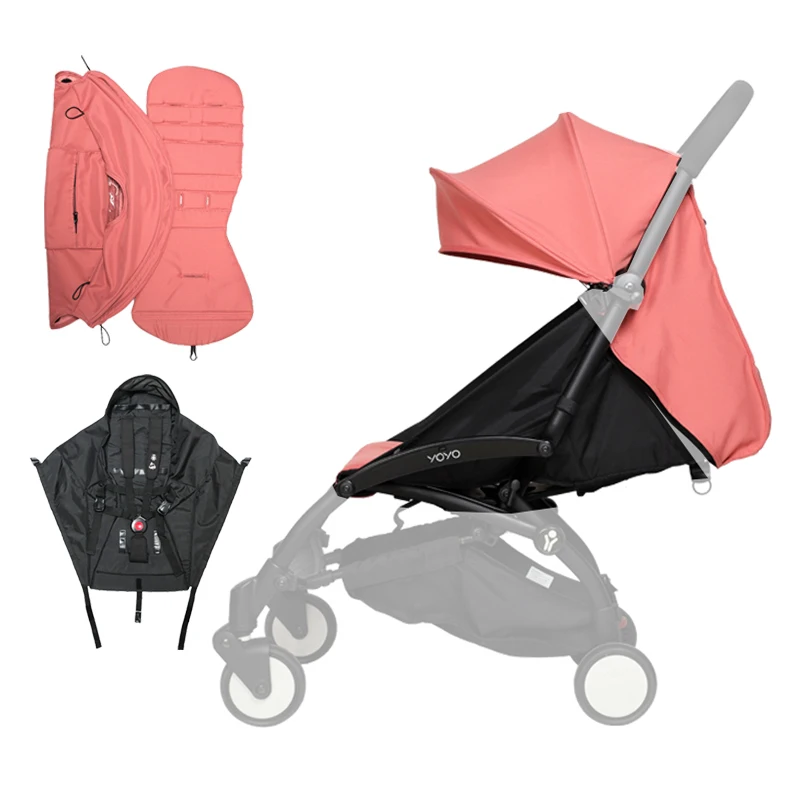 175 °   3 unids/set accesorios de cochecito capucha, colchón y cojín de asiento para YOYO/YOYO2/YOYA Babytime 1:1 calidad dosel cubierta colchones