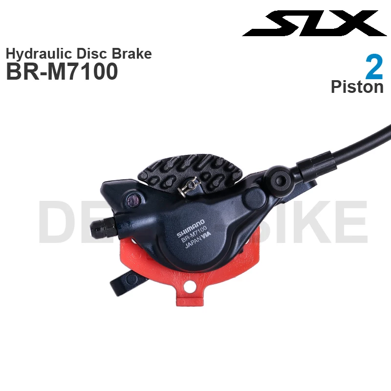 Grupo de Frenos Hidráulicos SHIMANO SLX M7100, Palanca BL-M7100, Frenos de 2 Pistones BR-M7100 para Bicicleta de Montaña, Piezas Originales