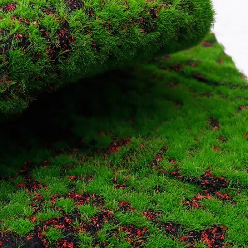 Alfombra de césped Artificial, simulación de musgo, pastizales, césped falso, césped Artificial, césped sintético, decoración de jardín al aire libre