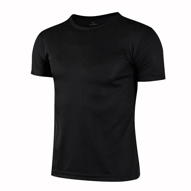 Camiseta deportiva de manga corta de secado rápido para hombre y mujer, camisetas de gimnasio, camiseta de entrenamiento para correr, ropa deportiva transpirable para adolescentes