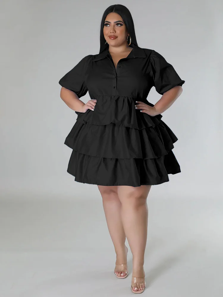 Wmstar-vestidos de talla grande para mujer, camisas Midi elegantes de verano, trajes de cumpleaños de moda, venta al por mayor, triangulación de envíos