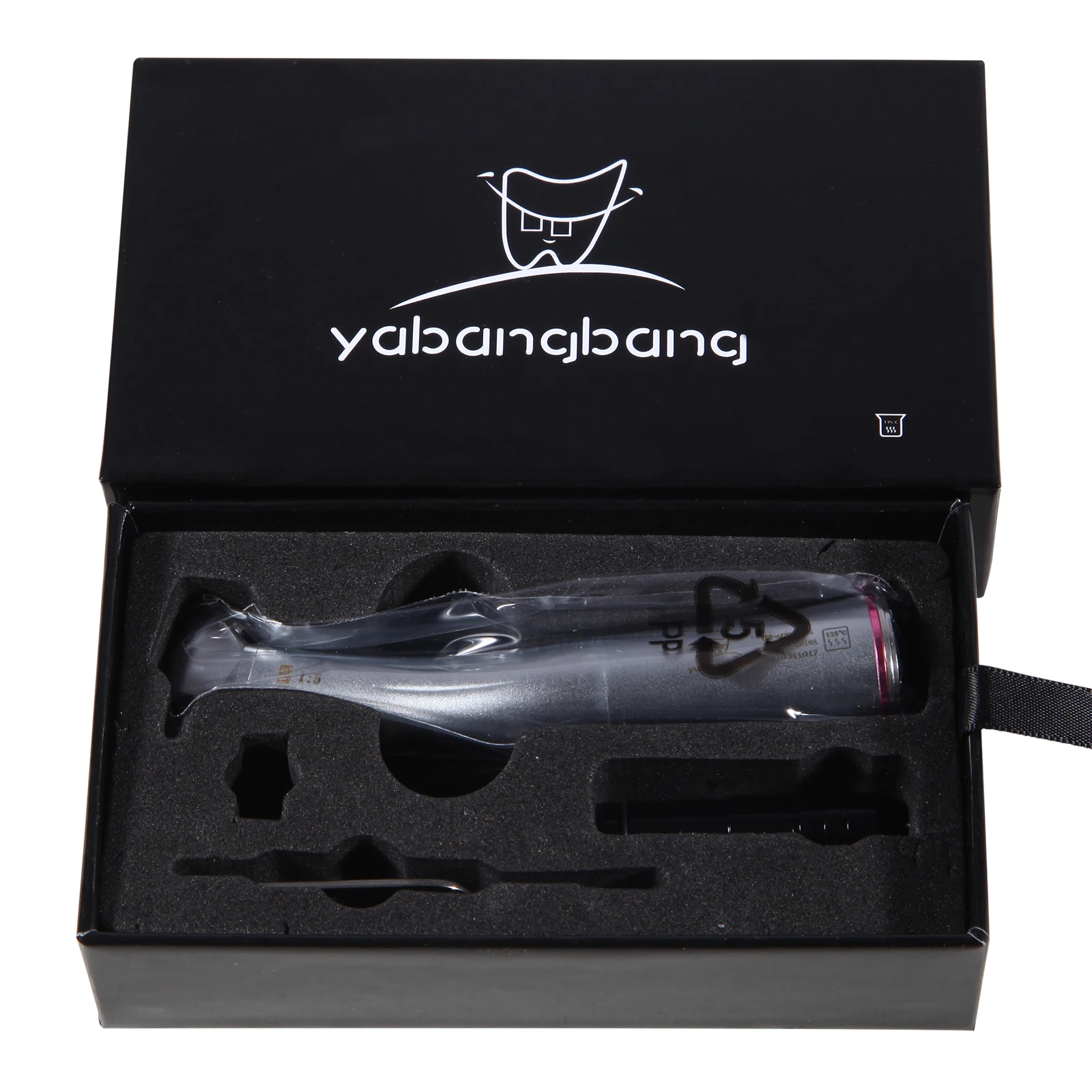Pieza de mano Dental con relación 1:5, pulsador de fibra óptica LED, contraángulo, 4 pulverizadores, Autochuck para Motor eléctrico NSK KAVO