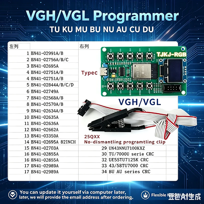 Programador TU KU MU BU NU AU CU DUVGH/VGL