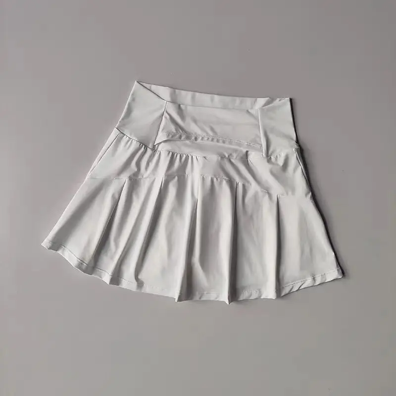 Falda corta deportiva de cintura alta para mujer, faldas deportivas de secado rápido para Fitness, Yoga, correr, tenis, Golf