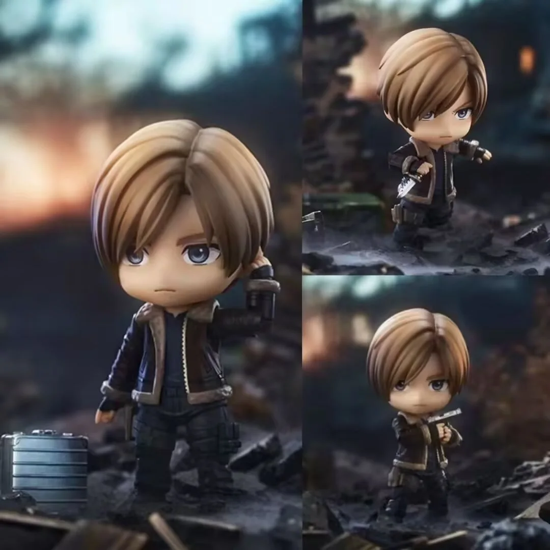 Nuevo # 2761 # 2337 Ada Wong y Leon S. Kennedy Resident Evil Set de Figuras de Anime con Rostros Intercambiables y Articulaciones Móviles, Figura de Acción para Regalo