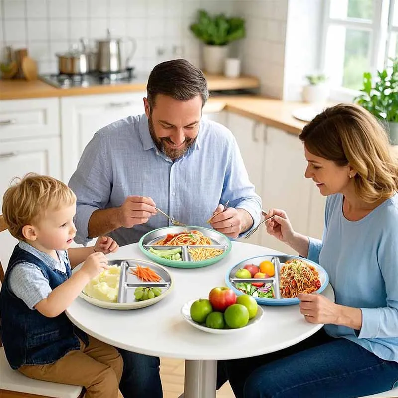 Juego de Alimentación para Bebé de Acero Inoxidable con Plato de Silicona Personalizado con Nombre, Tazón, Cuchara, Tenedor, Vaso, Regalo Creativo para Niños, Libre de BPA