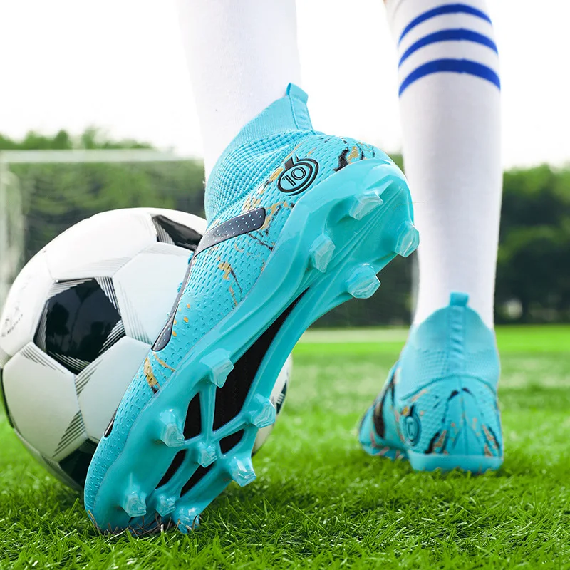 2025 calcetines estilo chico adulto deporte zapatos de fútbol entrenamiento niños botas de fútbol tamaño 33-46 zapatillas AG zapatos de fútbol juvenil