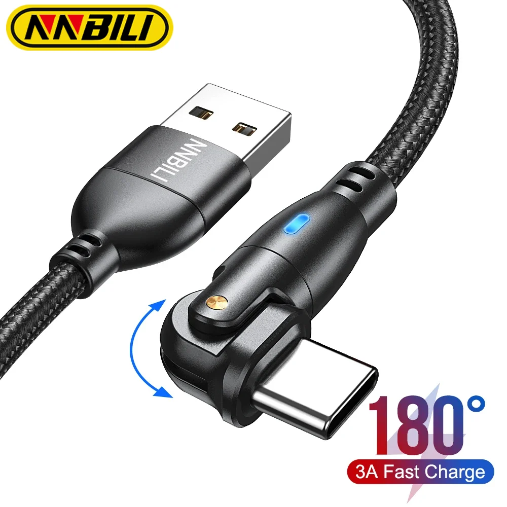 NNBILI Cable USB tipo C para Huawei P70 Xiaomi 14 3A Cable de carga rápida cargador tipo C Cable de datos para Samsung POCO realme Oneplus