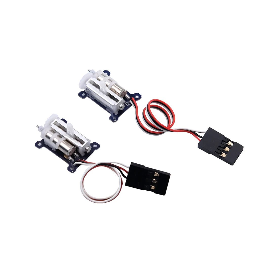 Servo micro lineal RC - Actualización de 2 piezas Servo lineal digital sin núcleo de 9 mm y 1,5 g para mini aviones (lado izquierdo JR)