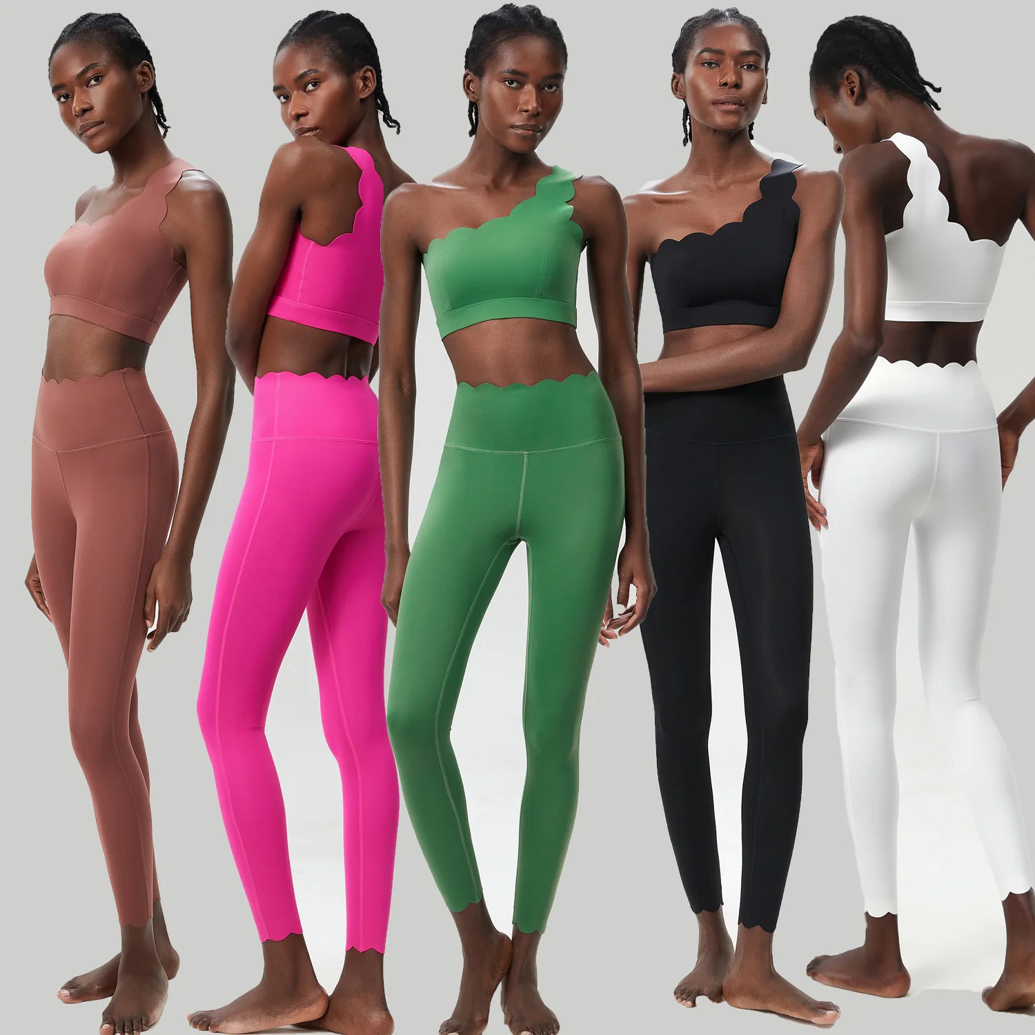 Conjunto de Yoga de Dos Piezas para Mujer, Ropa Deportiva Elástica, Suave, Transpirable y de Secado Rápido para Gimnasio y Running
