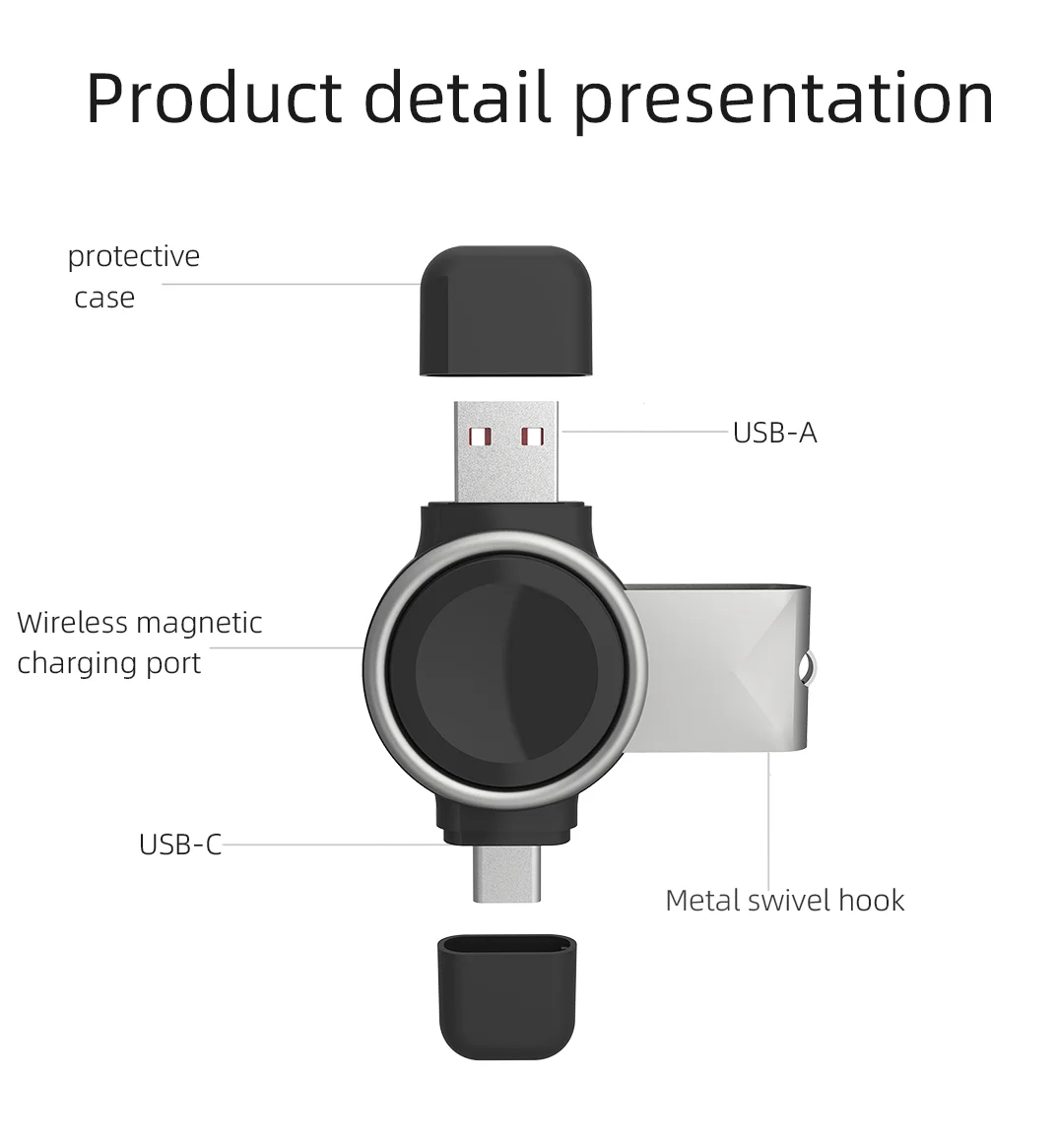 Cargador inalámbrico para reloj Galaxy Watch3/4/5/6/7/8 FE Active1/2, estación de carga tipo A y tipo C, diseño compacto