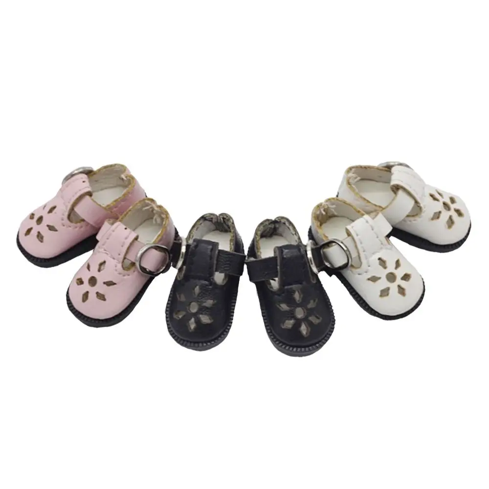 Zapatos de muñeca de 3,2 cm para muñeca de juguete Blythes, Mini zapatos de muñecas de cuero 1/8 para Blyth Azone BJD, accesorios de zapatos casuales