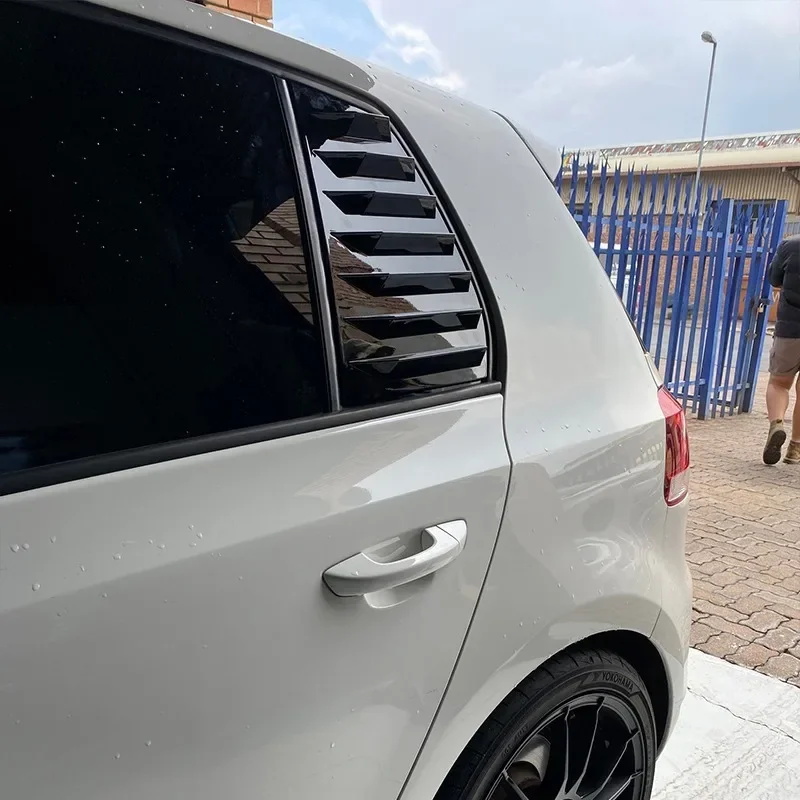 Para Volkswagen Golf 6 GTI GTD R R20 Golf Mk6 estándar TSI TDI 2008-2013 ventana trasera persiana lateral persiana ventilación cuerpo Kit Tuning
