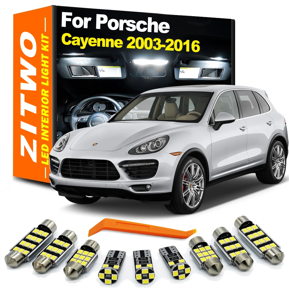 ZITWO Kit de bombillas LED para Interior para Porsche Cayenne 955 957 958 9PA 92A Turbo S GTS 2003-2013 2014 2015 2016 accesorios para coche