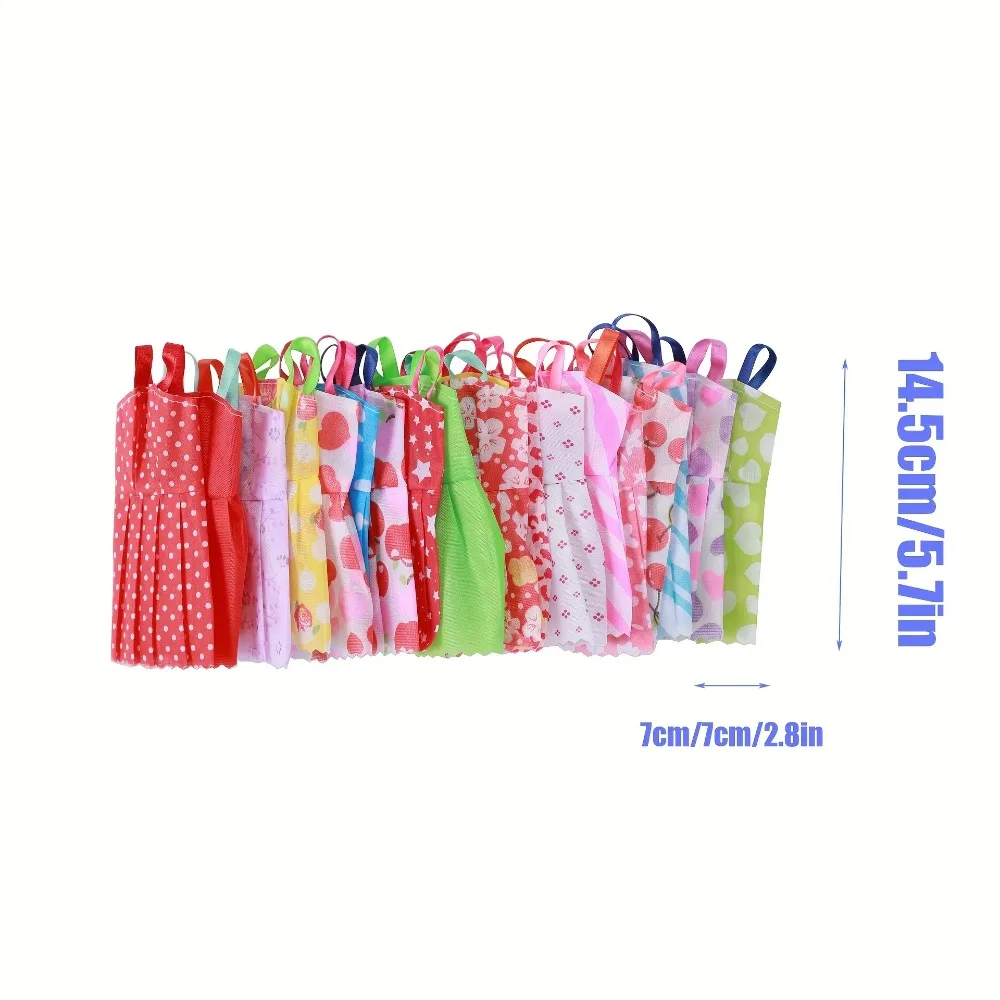 32 piezas de ropa y accesorios aleatorios para muñecas, 10 piezas de vestidos de moda 22 piezas de zapatos, gafas, collares, bolso para muñeca Barbie