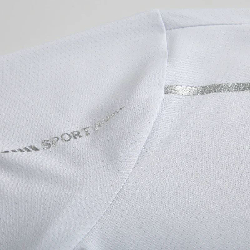 Camiseta para correr reflectante de manga corta de seda helada de secado rápido, camisetas finas y transpirables para Fitness, ropa deportiva