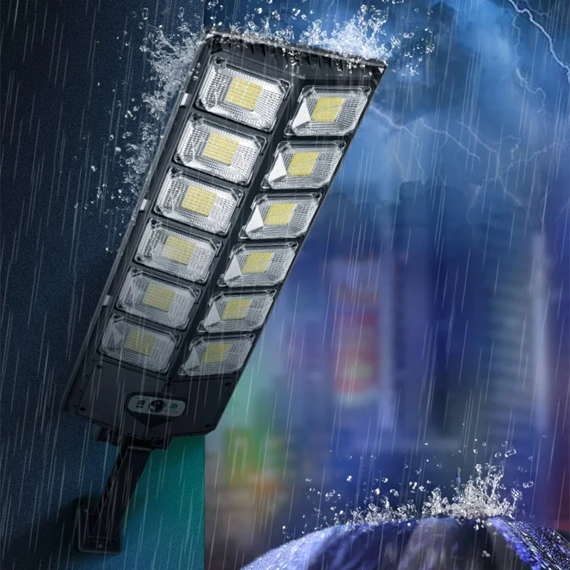 Lámpara LED superbrillante para exteriores, alimentada por energía Solar, Sensor de movimiento impermeable, luz Solar de inducción humana para jardín, patio, garaje