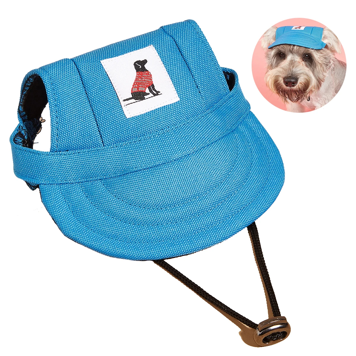 Sombrero de béisbol ajustable para perro, gorra deportiva a prueba de viento, sombrero de lona para perros, protector solar para cachorros, suministros para mascotas, Verano