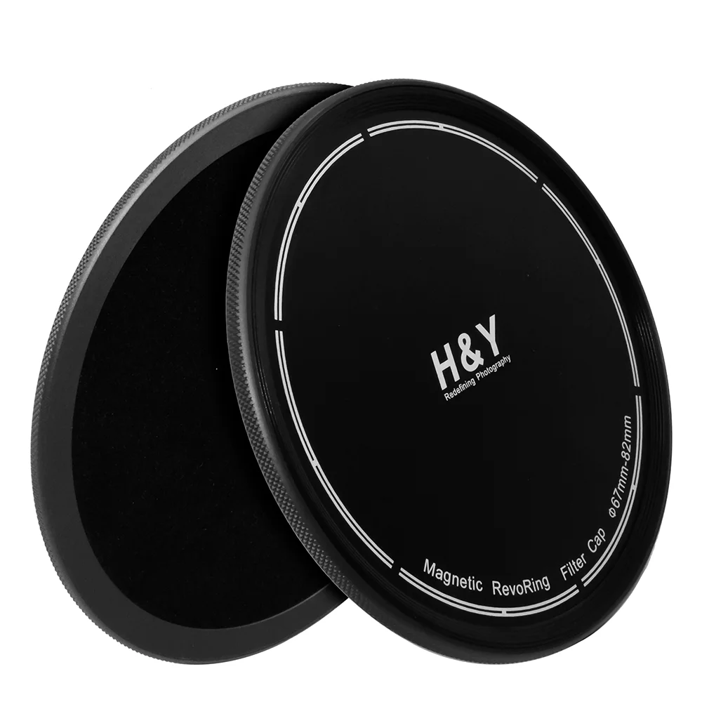 Tapa de filtro de lente de cámara serie H & Y RevoRing, tapa frontal y trasera de aluminio de 67mm, 72mm, 77mm, 82mm, 95mm, solo para filtros RevoRing