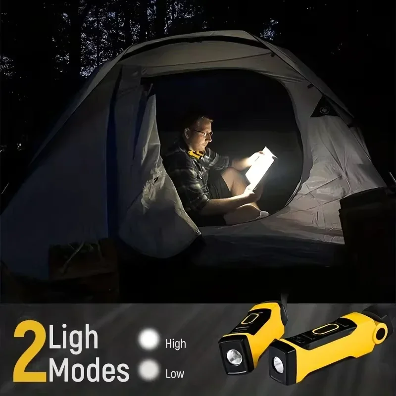 Paquete de 2 luces LED de lectura para el cuello recargables, dos niveles de brillo para leer, tejer, acampar y reparar luz de trabajo Led