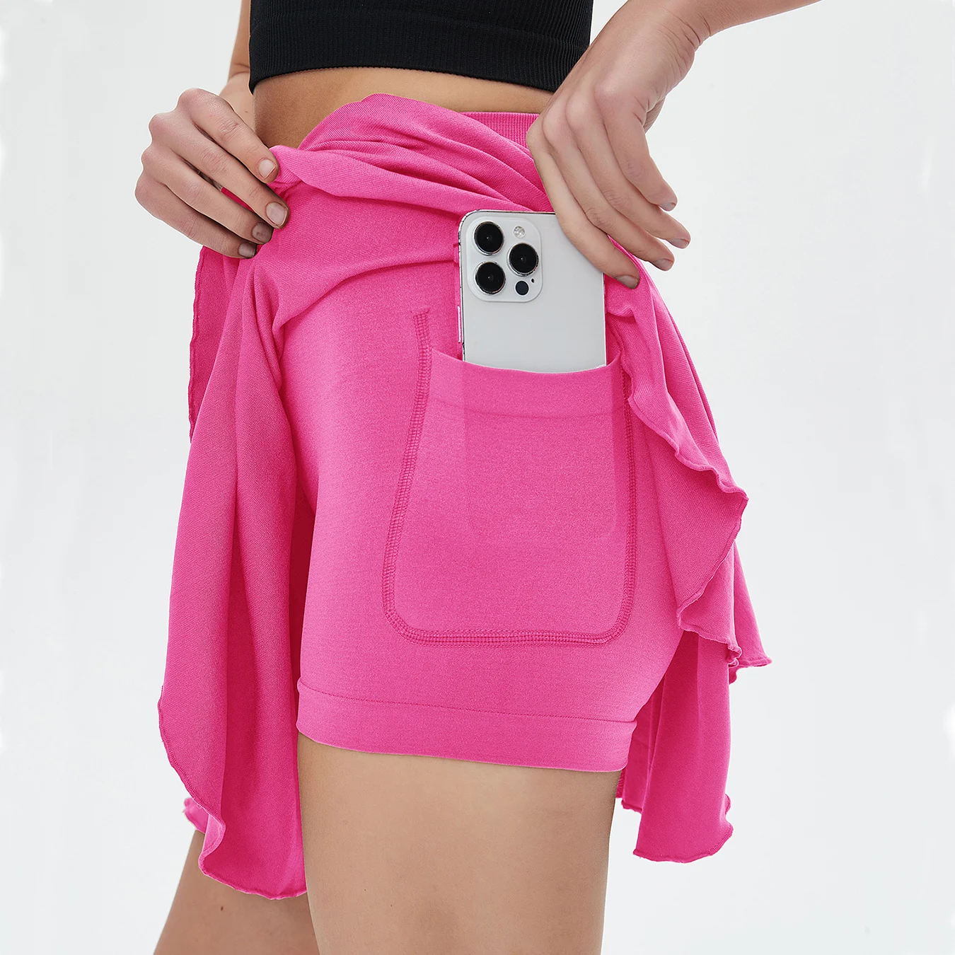 Minifalda Deportiva de Cintura Alta para Mujer CZGUKE con Cinturón, Bolsillo de Seguridad, Transpirable, para Tenis, Yoga, Golf, para un Movimiento Cómodo
