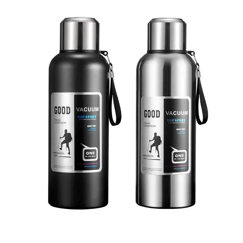Vaso Termo térmico frío de gran capacidad, botella de agua para té y café con aislamiento de acero inoxidable, termo aislante, taza de viaje