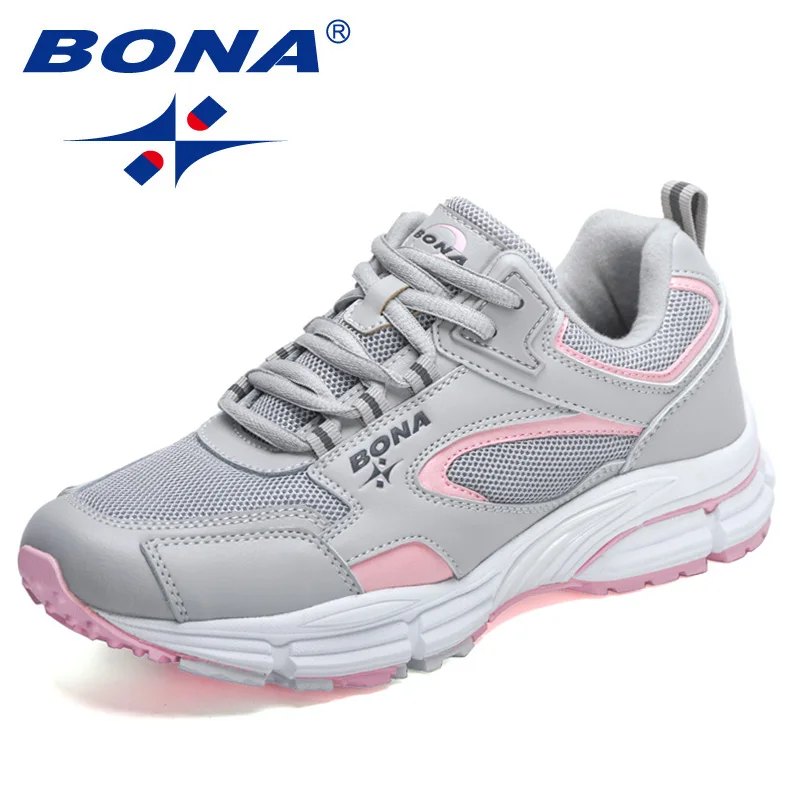 BONA, nuevos diseñadores, zapatos para correr, zapatos deportivos transpirables para exteriores, zapatillas ligeras para mujer, zapatos atléticos cómodos para mujer