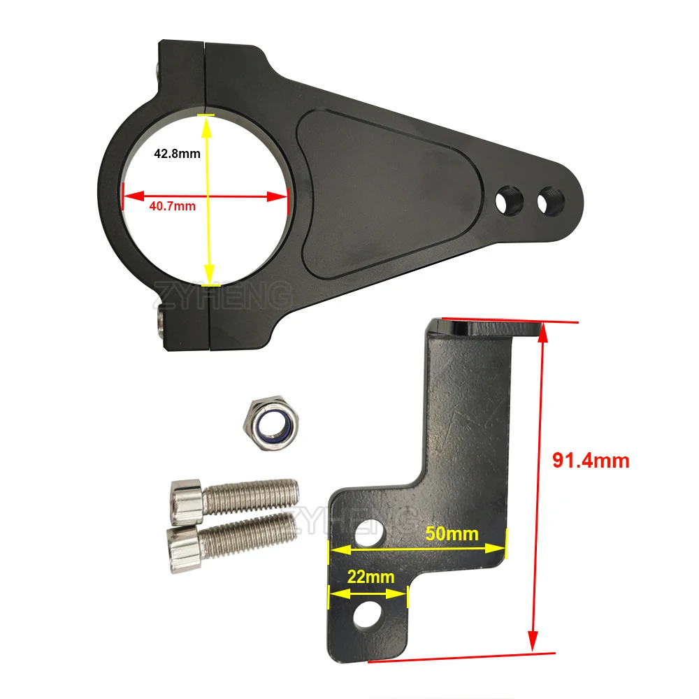 Soporte de amortiguador de dirección direccional para patinete eléctrico, piezas de modificación de seguridad de estabilidad para Inxing V7/YUME Y11 Plus/BOYUEDA S5