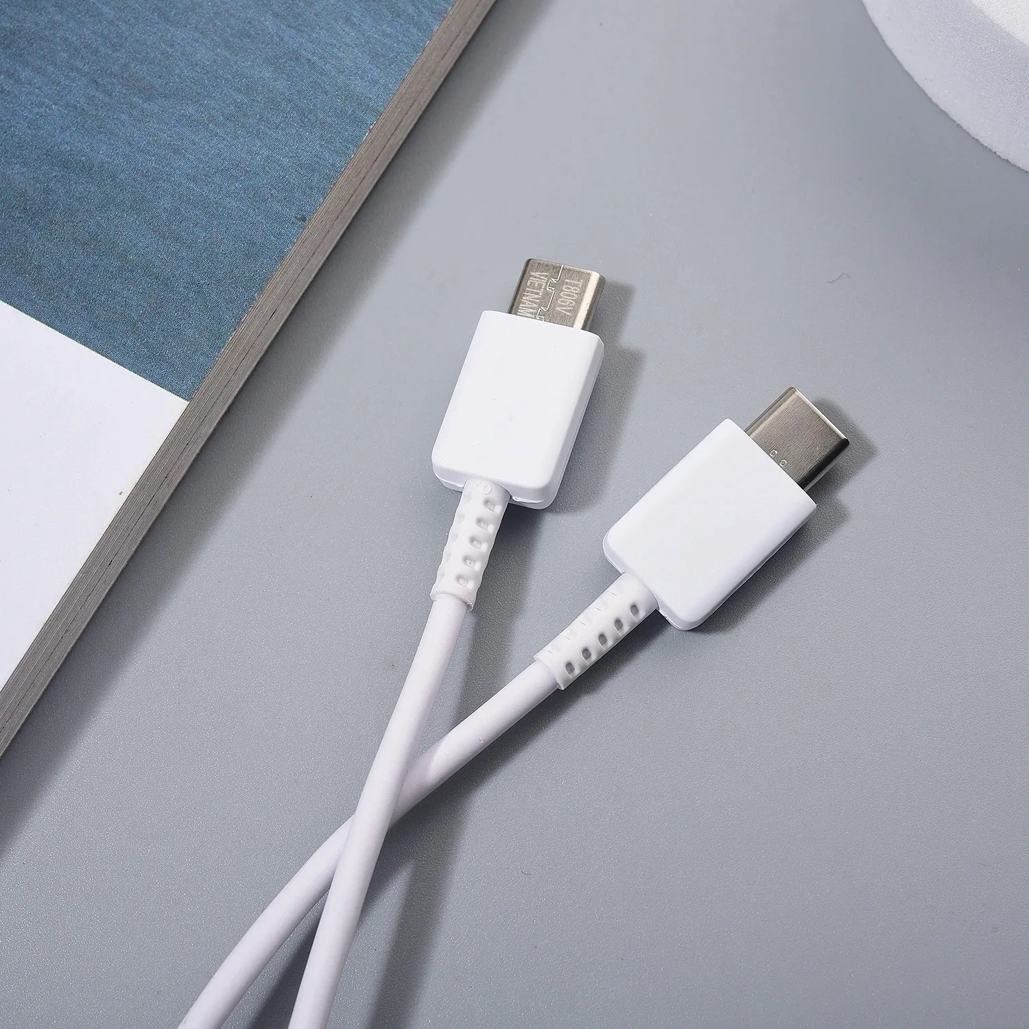 Samsung 25W 45W USB C a tipo C Cable para Galaxy S24 S23 S22 S21 S20 Note 20 Ultra Plus S20 S21 FE Cable de carga rápida