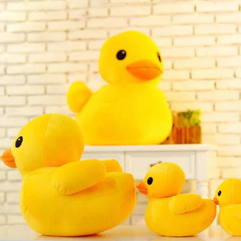 Mini muñecos de peluche de pato amarillo grande, juguete de animales de peluche de dibujos animados suaves y bonitos, regalos de cumpleaños para niños, festival de bebé para niñas