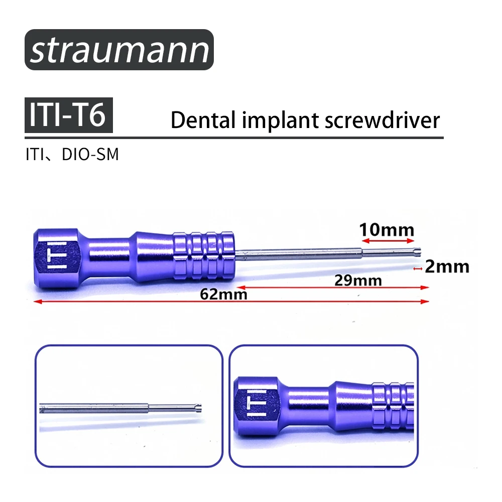 Osstem Dentium ITI Straumann accesorios implante Dental destornilladores de torsión implante yeso compuesto tapa de bola médica