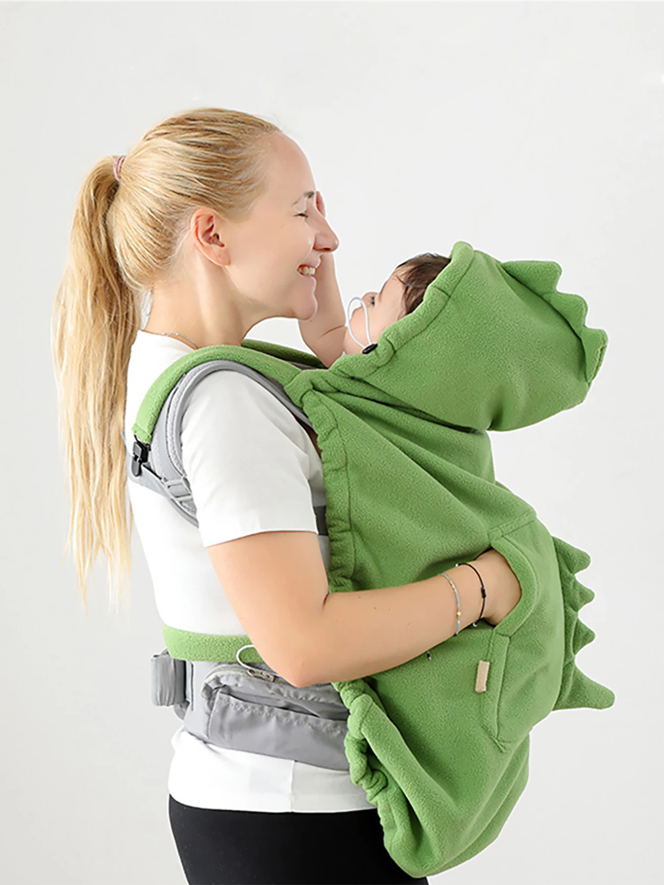 1 edredón para parabrisas con taburete de cintura para portabebés, adecuado para diversas ocasiones, capa de dinosaurio de color puro, manta para parabrisas de bebé súper suave y cómoda, manta para cochecito con abrazos frontal multifuncional a prueba de viento, regalo perfecto para bebés.
