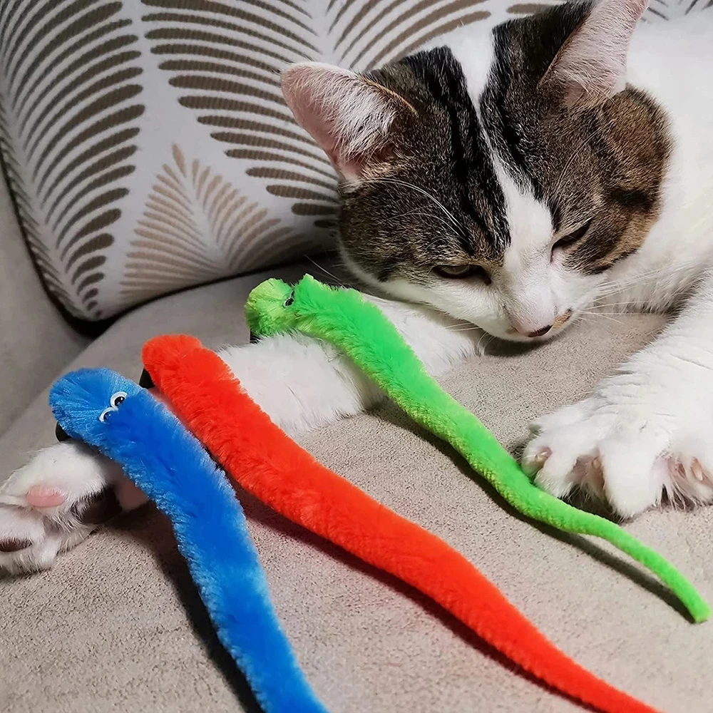 Reemplazar accesorios de juguete de peluche para gatos, cabeza de repuesto de gusanos, palo divertido para gatos, juguetes para mascotas, 5/10/6/11 Uds.