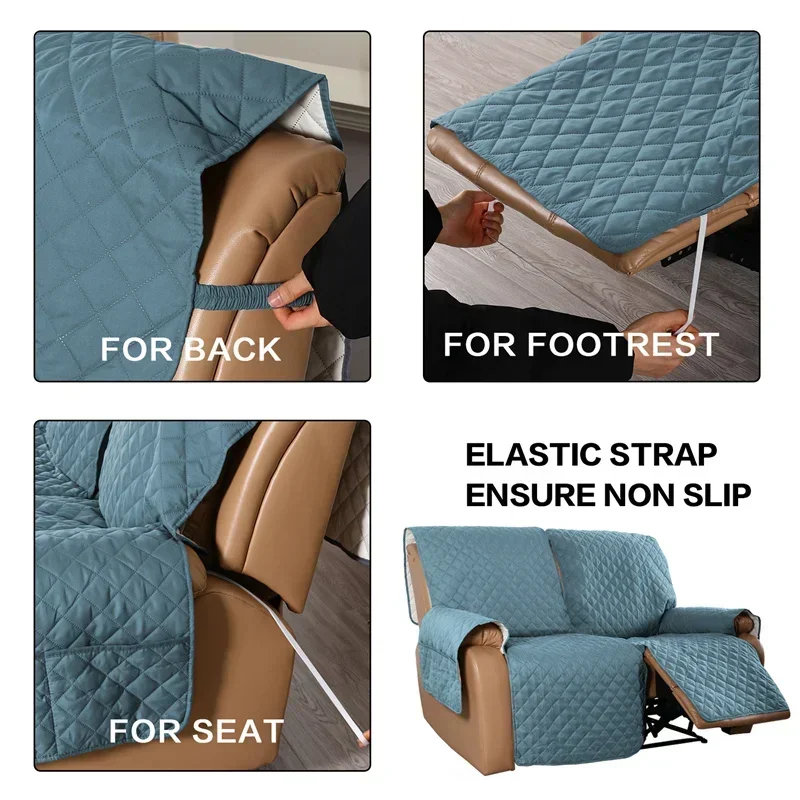 Funda de sofá reclinable de 1/2/3 plazas, alfombrilla para sofá para perros y niños, fundas para sofá, tumbona relajante, toalla, fundas para sillón