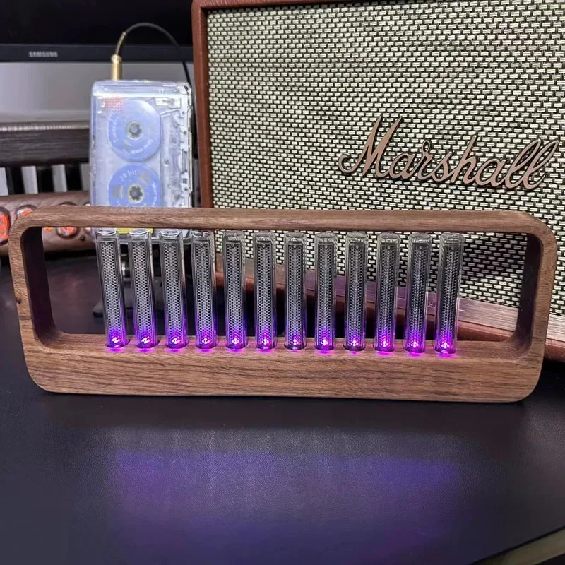 Lámpara de espectro de ritmo musical electrónico, lámpara LED de espectro de recogida, tubo brillante, regalo de decoración de escritorio