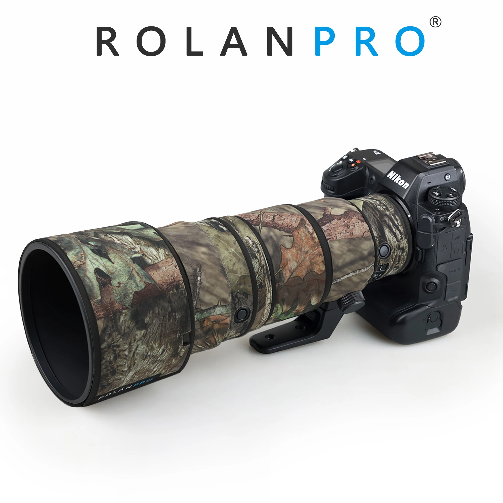 ROLANPRO-abrigo de camuflaje con lente impermeable para Nikon Z 400mm F4.5 VR S, funda protectora para lluvia, funda para pistolas Z400 400 F/4,5