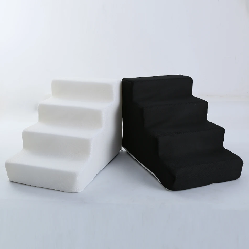 Escaleras para perros y mascotas, escaleras de 3 escalones para perros pequeños, gatos, escaleras para mascotas, suministros para cachorros, escalera para perros, rampa antideslizante extraíble