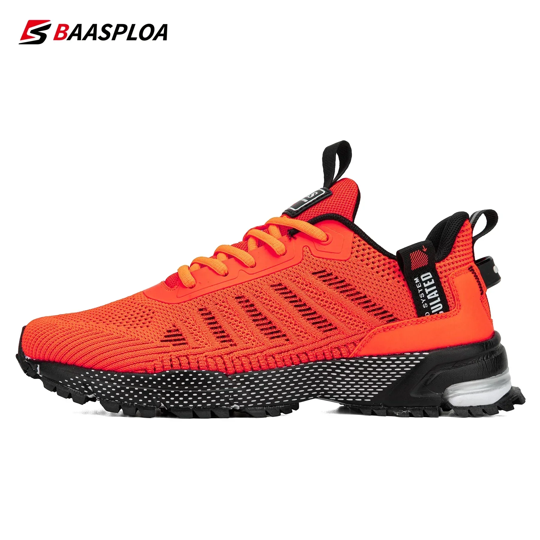 Baasploa, zapatillas para correr para hombre, zapatillas deportivas ligeras y transpirables para correr, zapatillas deportivas informales cómodas con cordones a la moda para hombre, antideslizantes